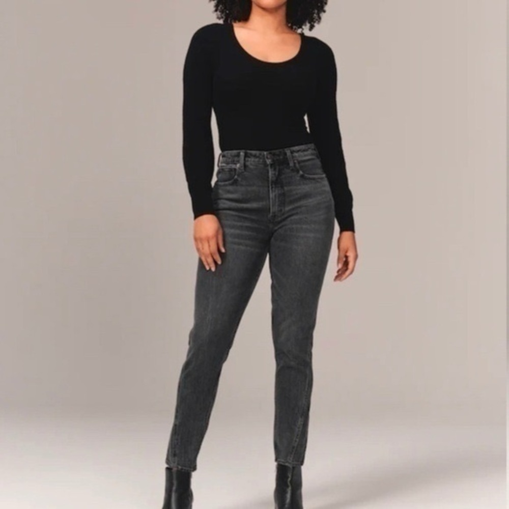Abercrombie & Fitch Curve Love The Skinny High Rise Jean washed black Size 26/2R